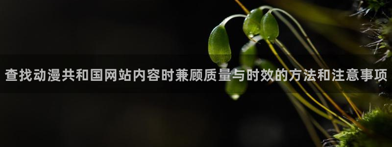喵趣漫画人气排行榜:查找动漫共和国网站内容时兼顾质量与时效的方法和注意事项配图