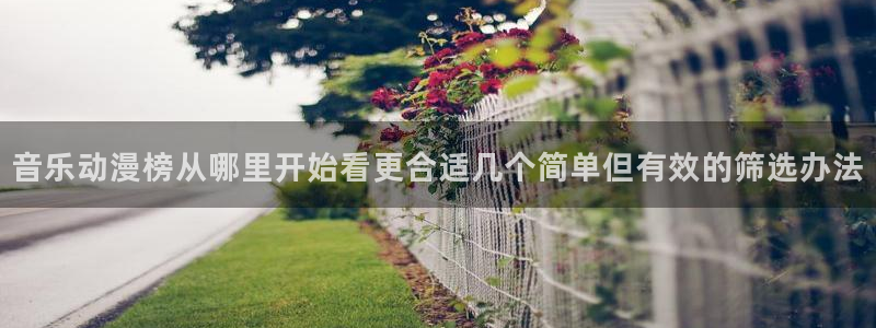 喵趣漫画章节阅读：音乐动漫榜从哪里开始看更合适几个简单但有效的筛选办法配图